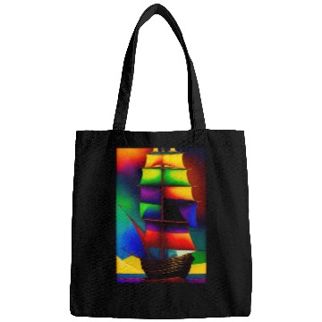 Discover Colorfull Ship Painting Bags
