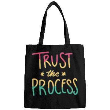 Discover trust the process motivational gift artwork tees Bags