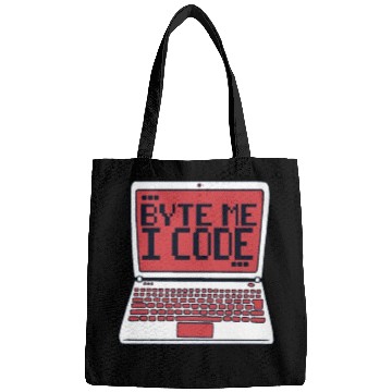 Discover Byte Me I Code Coder Engineer Full Stack Software Bags