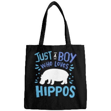 Discover Kids Hippo Hippopotamus Just A Boy Who Loves Hippo Bags