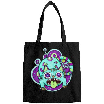 Discover Psychedelic Trippy Cat Bags