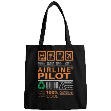 Discover Airline Pilot Label Bags