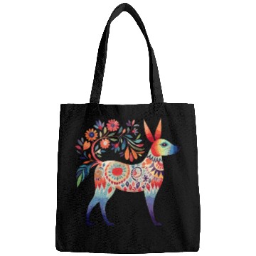 Discover Mexican dog folk art Bags