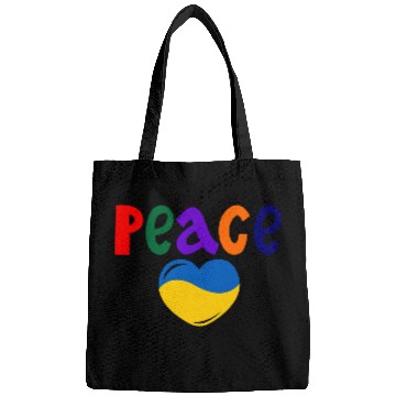 Discover Heart peace ukraine colors Peace Bags