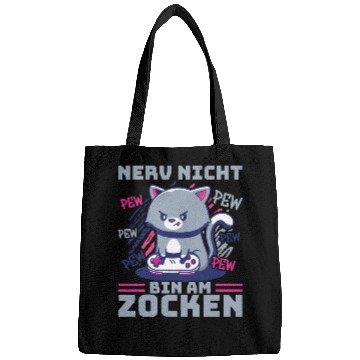 Discover Gaming, Gaming, Video Game, Grumpy Cat Gamer Bags