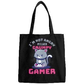 Discover Gaming, Gaming, Video Game, Grumpy Cat Gamer Bags