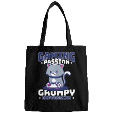 Discover Gaming, Gaming, Video Game, Grumpy Cat Gamer Bags