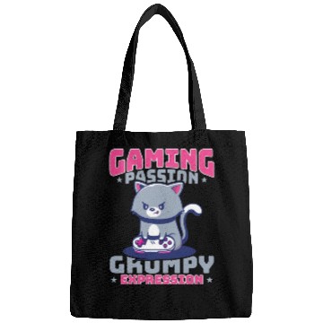 Discover Gaming, Gaming, Video Game, Grumpy Cat Gamer Bags
