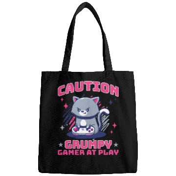Discover Gaming, Gaming, Video Game, Grumpy Cat Gamer Bags