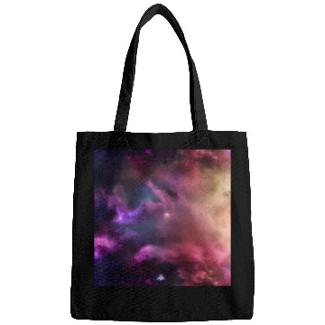 Discover Galaxy nebula abstract design Bags