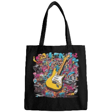 Discover Hip-Hop Guitar Art Bags