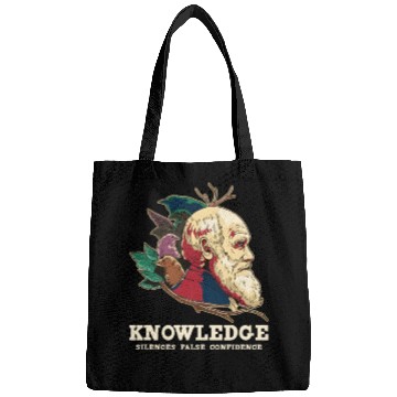 Discover Charles Darwin ATHEIST ATHEISM ANTI RELIGION Bags