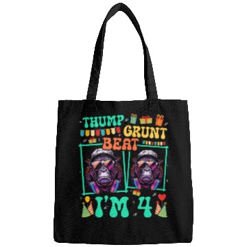 Discover Thump Grunt Beat I'm 4 Gorilla Lover Kid 4th Bags