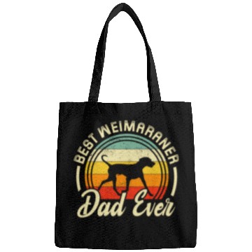Discover Best Weimaraner Dad Ever Retro Bags