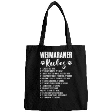 Discover Weimaraner Rules Bags