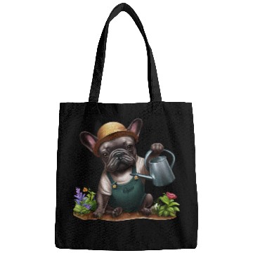 Discover Frenchie Playing in the Garden Bags