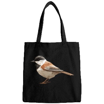 Discover Chickadee Bird Low Poly Bags