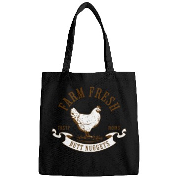 Discover Chicken Lover Farm Fresh Butt Nuggets Funny Farmer Bags