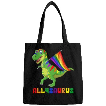 Discover Rainbow Ally Saurus Embracing Diversity Bags