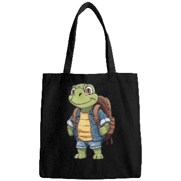 Discover Turtle Wearing Backpack Bags