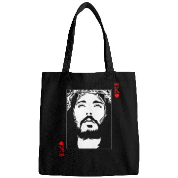 Discover Jesus Is King Jesus King Of Hearts Card Christian Bags