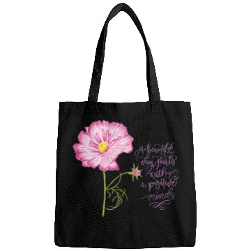 Discover Flowers For Spring And A Positive Mind Bags