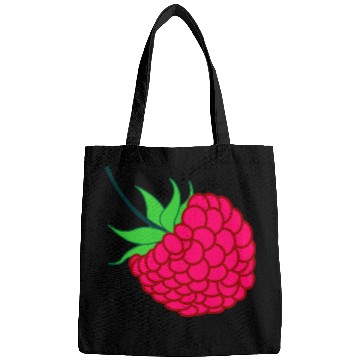 Discover Raspberry red with green leaves Bags