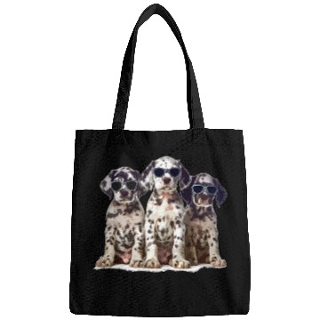 Discover Dalmatian with Glasses Funny Dog Lover Design Bags