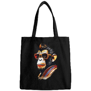 Discover cool monkey king wearing sunglasses Bags
