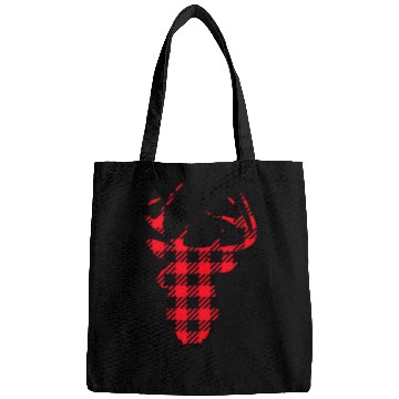 Discover Deer Head Buffalo Plaid Bags