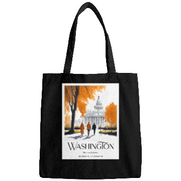 Discover Watercolor painting loving couple in Washington DC Bags