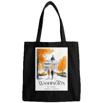 Discover Watercolor painting loving couple in Washington DC Bags