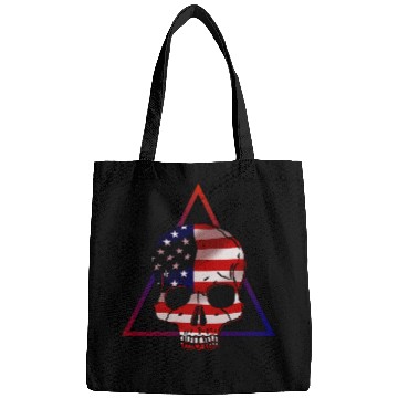 Discover American flag skull Bags