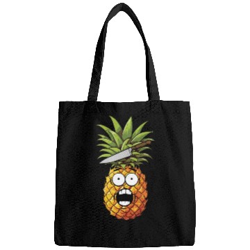 Discover Funny Shocked Pineapple Bags