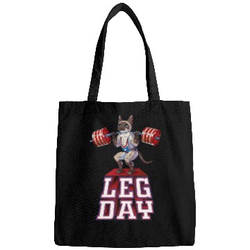 Discover Leg Day Siamese Weight Lifting Squat Gym Bags