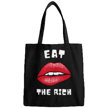 Discover Eat The Rich Red Lips Socialist Bags