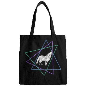 Discover Geometric Howling Wolf Bags