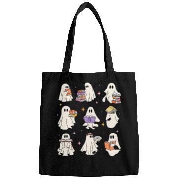 Discover Teacher Halloween Ghost Read Books Reading Teacher Bags