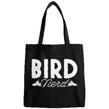 Discover Bird Nerd Joke Birds Lover Budgie Parrot Heron Bags
