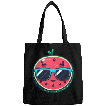 Discover Kawaii Melon with Sunglasses: Summer Fruit Chill Bags