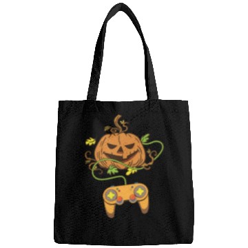 Discover Halloween Pumpkin Head Video Game Controller Bags