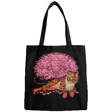 Discover Cherry Blossom Tree Predator Gift Sakura Tiger Bags