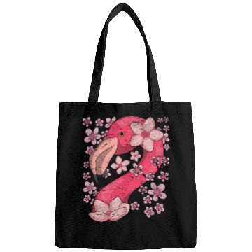 Discover Cherry Blossom Bird Gift Sakura Pink Flamingo Bags