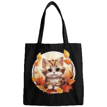 Discover Autumn Cat in Sunset: Sweet Serenity Bags