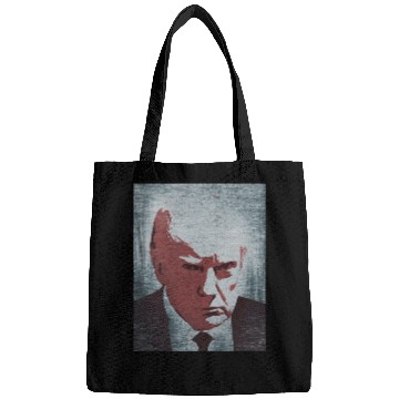 Discover Donald Trump mugshot graffiti Bags