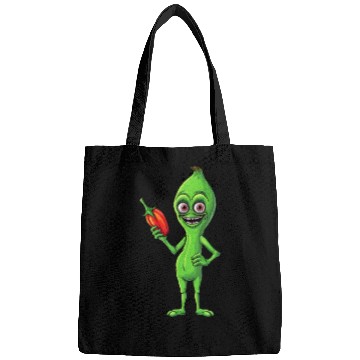 Discover Green Alien Meets Bell Pepper: A Quirky Fusion Bags