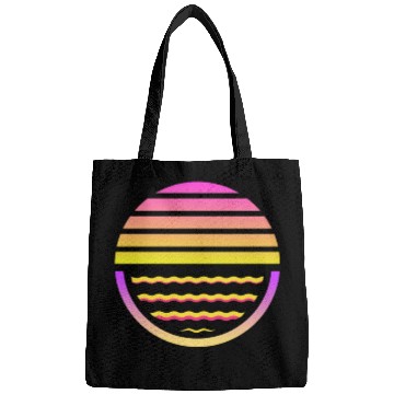 Discover Retro sunset style 80s Bags