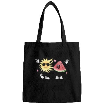 Discover Sun, Watermelon, and Friends, Summer, Beach, Bags