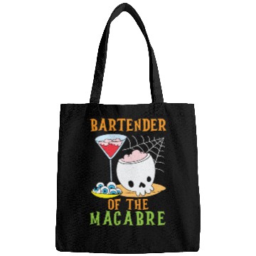 Discover Bartender of the Macabre Bartender Halloween Bags