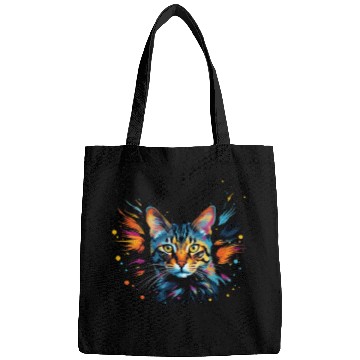 Discover Artful Color Explosion Bengal Cat Bags